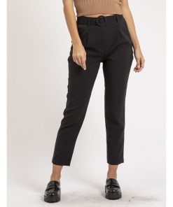 Pantalon avec ceinture EMILIAN - Noir