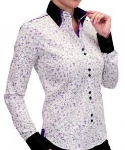 Chemise double bouton PENELOPE - Blanc
