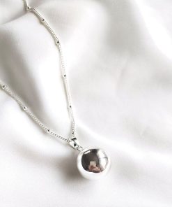 Bola de grossesse argent simple - Argenté