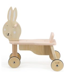 Vélo 4 roues en bois MRS. RABBIT - Rose