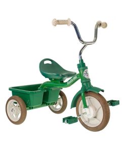 Tricycle en métal vert avec benne - Italtrike - Vert