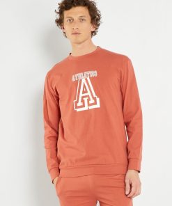 Haut de pyjama en jersey - orange