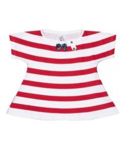 T-shirt manches courtes fille FAGOLE - Rouge