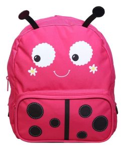 BAGTROTTER Sac à dos gouter maternelle 3D Coccinelle Kids Rose - Rose