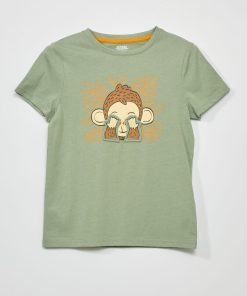 T-shirt en jersey avec animation - Vert