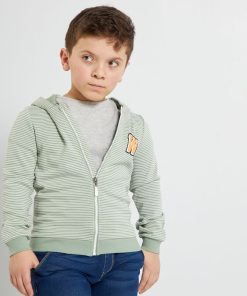 Sweat à capuche en molleton - Vert