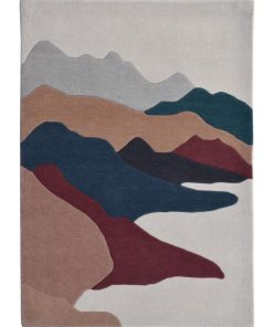 Tapis salon 160x230 PAPOSO Beige en laine tuftée à la main, de grande qualité - Beige