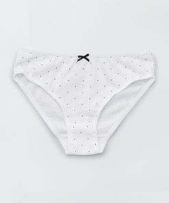 Culottes en jersey avec nœud fantaisie - Lot de 4 - Blanc/noir
