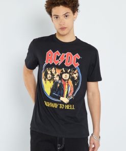 T-shirt en jersey 'AC/DC' - noir
