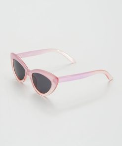 Lunette de soleil forme papillon - Rose