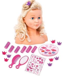 Super Modèle Tête à Coiffer et Maquiller Cheveux Blond - N/A