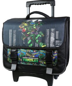 BAGTROTTER Cartable à roulettes 38 cm Tortues Ninja Noir - Noir