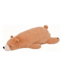 Grande peluche Nemu Nemu Cookie Ours brun (53 cm) - Marron