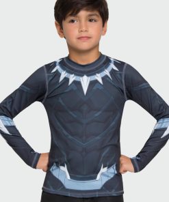 Rash Guard Acqua Pantera Negra V20 Ml Inf Estampa ANTI UV - UV Line - Multicolore