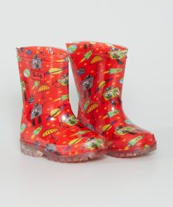 Bottes de pluie 'robot' - Rouge