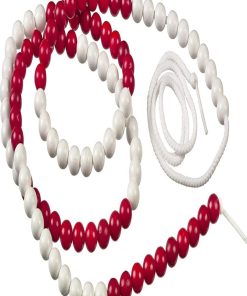 Chaine de calcul 100 par 10 rouge et blanche - N/A