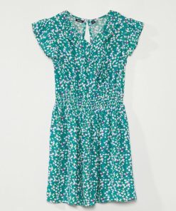 Robe cache-cœur - Vert