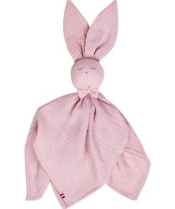 Doudou plat Lapin personnalisable, Jeanne - Rose