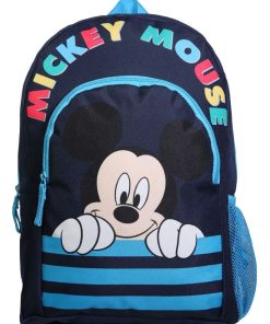 Sac à dos 37 cm avec poche DS Mickey Bleu Bagtrotter - Bleu