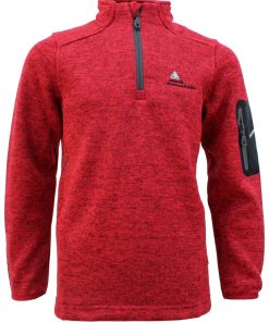 Sweat polaire garçon ECYPA - Rouge