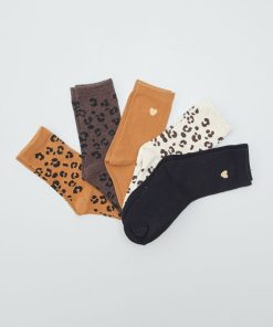 Lot de 5 paires de chaussettes - Marron