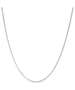 Chaîne en argent sterling 925 avec finition plaquée rhodium - Argent