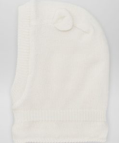 Cagoule en tricot - blanc