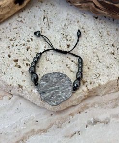 Bracelet joie en hématite - Gris