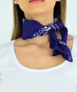 Bandana coton Kebello - Violet