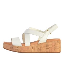 Sandales Cuir Clarks Kimmei Cork - Blanc