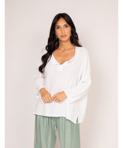 Blouse manches 3/4 FIORETA - Blanc