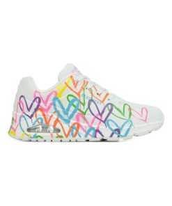 Baskets Skechers Uno Highlight Love - Blanc Multicolore