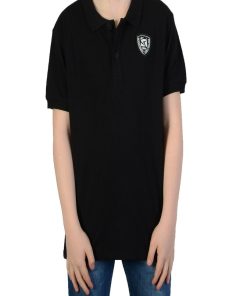 Polo Redskins Enfant Cube Pique - Noir