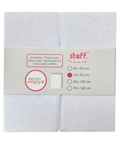 Steff - Drap housse - pour berceau - lot de 2 pcs - OEKO-TEX standard 100 - Blanc