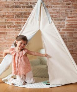 Tipi enfant beige STARS vert - N/A