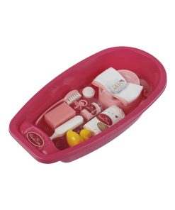 Baignoire avec accessoires Princess Coralie grand modèle : Rose foncé - Jeu d'imitation - N/A
