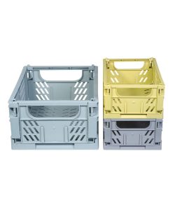 Caisses de rangement Ella, set de 3 - Jaune