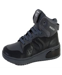 Basket Montante Geox Enfant Garcons Xled - Noir