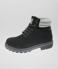Boots bicolore type rangers - Noir
