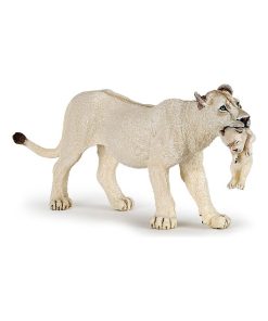 Figurine Lionne blanche avec lionceau - N/A