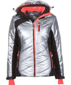 Doudoune de ski femme ACILVER - Noir Argenté Noir