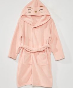 Robe de chambre avec capuche - Rose