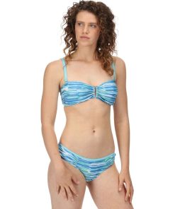 Regatta - Haut de maillot de bain ACEANA - Bleu Vert Blanc