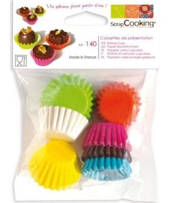 280 mini caissettes à cupcakes - Multicolore