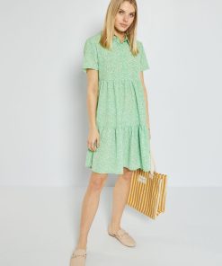 Robe courte fluide 'JDY' - Vert