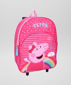 Cartable à roulette 'Peppa Pig' - Rose