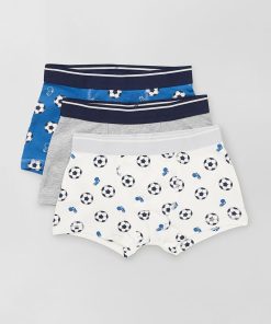 Lot de 3 boxers - bleu/gris/blanc