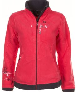 Blouson polaire femme ARIL - Orange corail