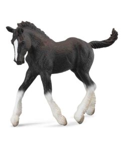 Figurine Cheval : Poulain Shire Horse noir - N/A