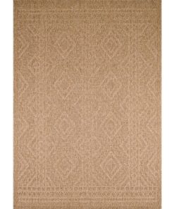 Tapis salon 120x170 JUTE ART 3 Beige OEKO TEX idéal pour la terrasse ou le jardin - Beige